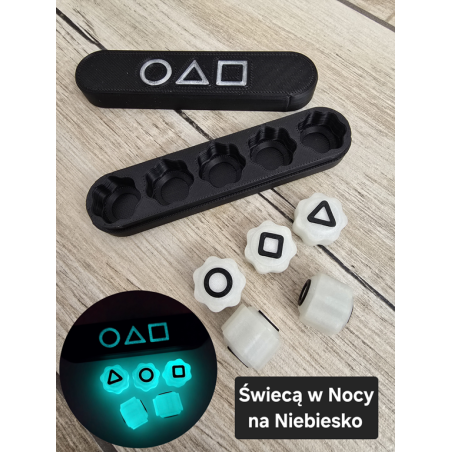Kości Koreanskiej Gry GONGGI GONGI SQUID GAME + Etui - Druk3d Case