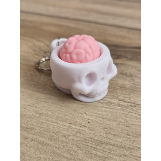 Breloczek Klik Klik Clicker Czaszka 3d - Brelok Druk3d fidget Keychain