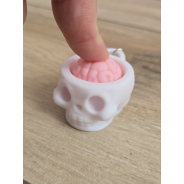 Breloczek Klik Klik Clicker Czaszka 3d - Brelok Druk3d fidget Keychain