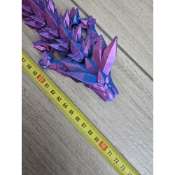 Gigant 67cm Dragon Crystal - figurka 3d Dwukolorowy Druk3d
