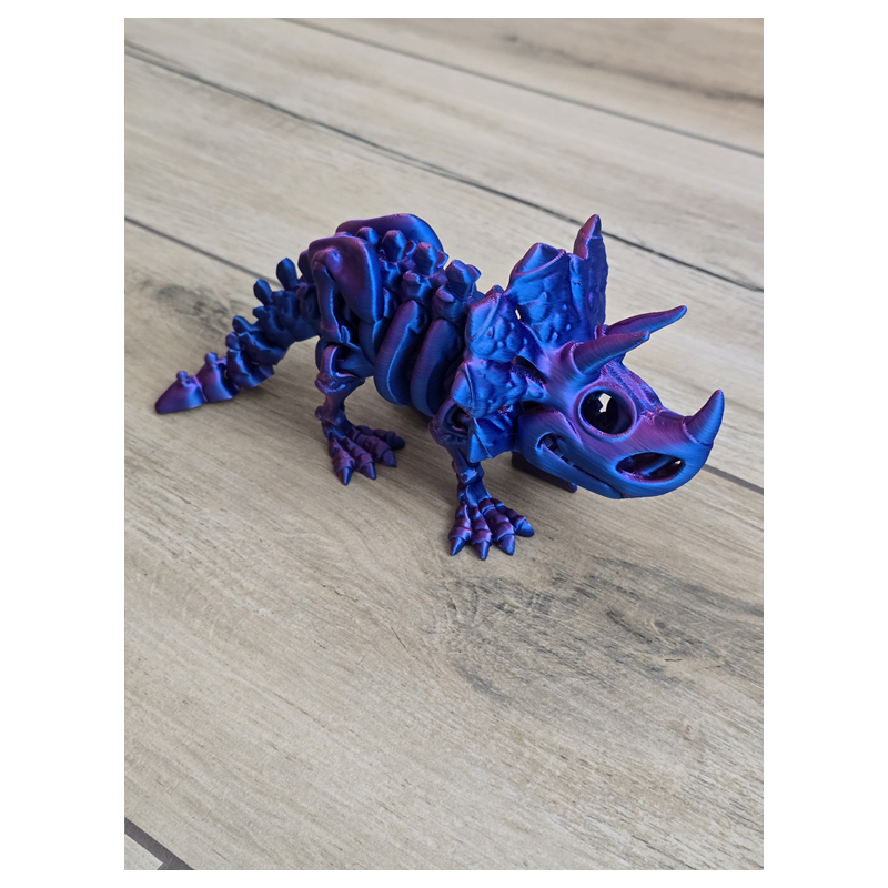 Szkielet Triceratopsa 22cm - 3D Unikatowa Dekoracja! Druk3d