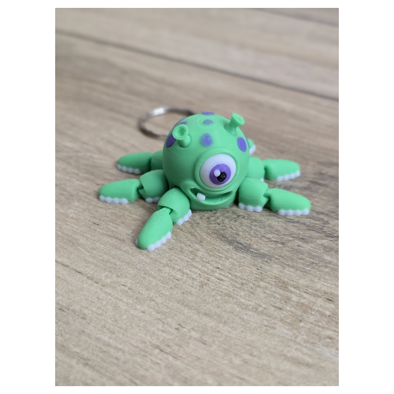 Breloczek Alien Squid Spinner 3d - Brelok Druk3d fidget Keychain mixGadzet