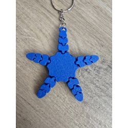 Breloczek Tattooed Starfish 3d - Brelok Druk3d fidget Keychain mixGadzet