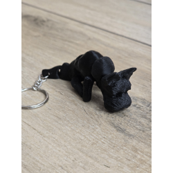 Uroczy Breloczek Scottie 3d - Seria Psów Brelok Druk3d fidget Keychain