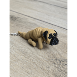 Uroczy Breloczek Mastiff 3d - Seria Psów Brelok Druk3d fidget Keychain