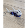 Breloczek Skeleton Shark + KeySpinner 3d - Brelok Druk3d fidget Keychain