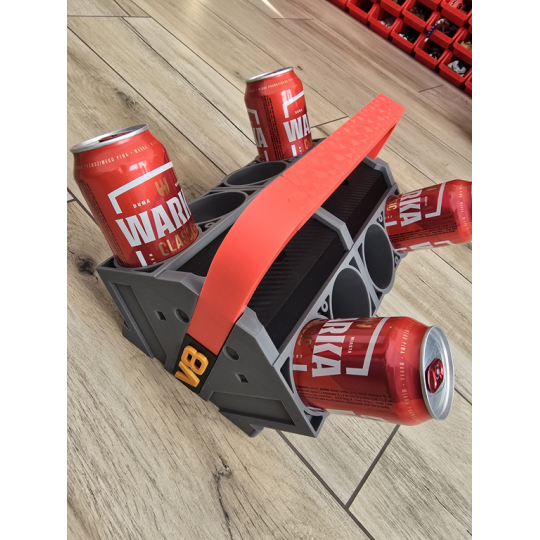 Nosidło na Napoje V8 Prawdziwy Silnik Imprezy 3d - Druk3d mixGadzet