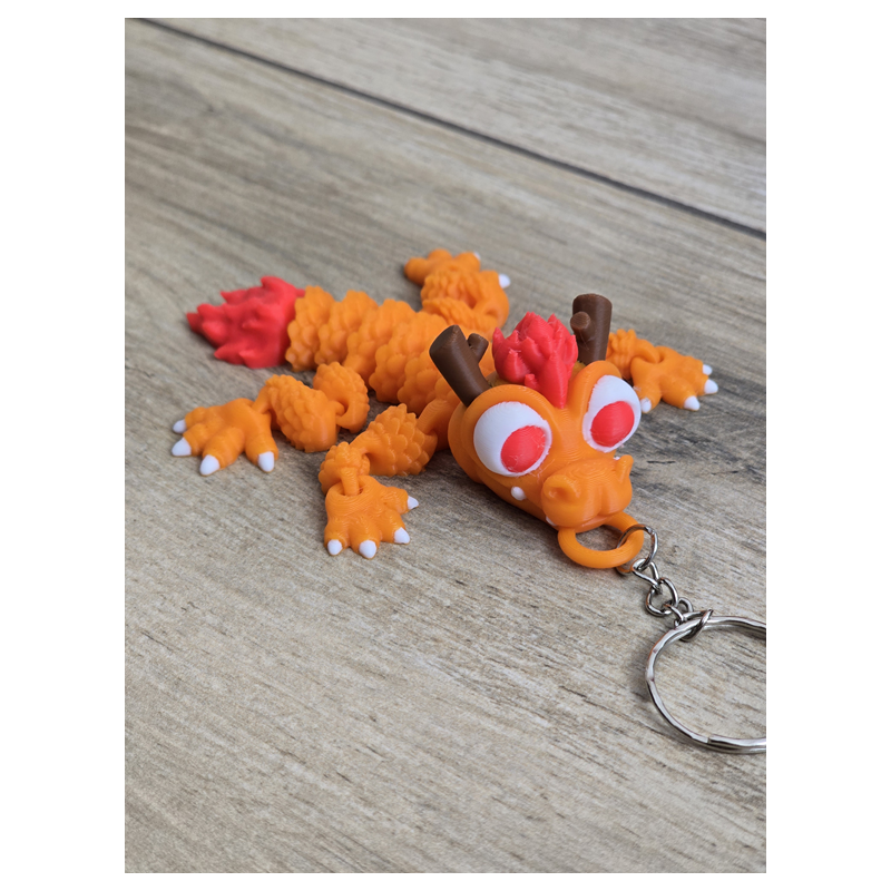 Brelokecz Smok 3d - Brelok Druk3d fidget Keychain mixGadzet