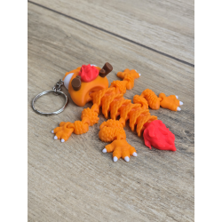 Brelokecz Smok 3d - Brelok Druk3d fidget Keychain mixGadzet