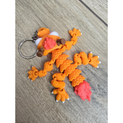 Brelokecz Smok 3d - Brelok Druk3d fidget Keychain mixGadzet