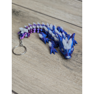 Świecący Keyspinner + Wolf DragonCrystal 16cm 2w1- 3D KeyRambit KeyFlipper