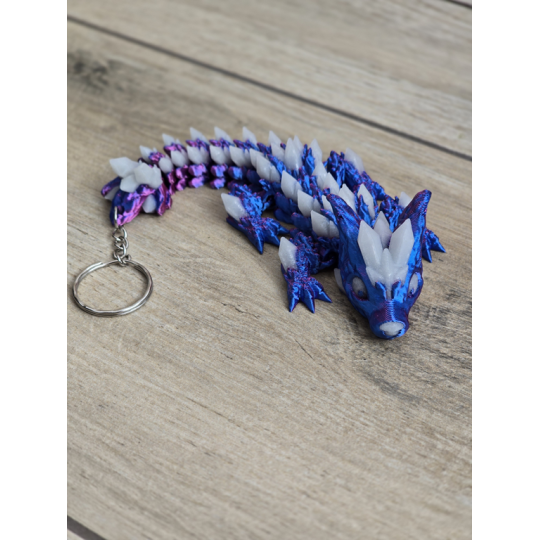 Świecący Keyspinner + Wolf DragonCrystal 16cm 2w1- 3D KeyRambit KeyFlipper