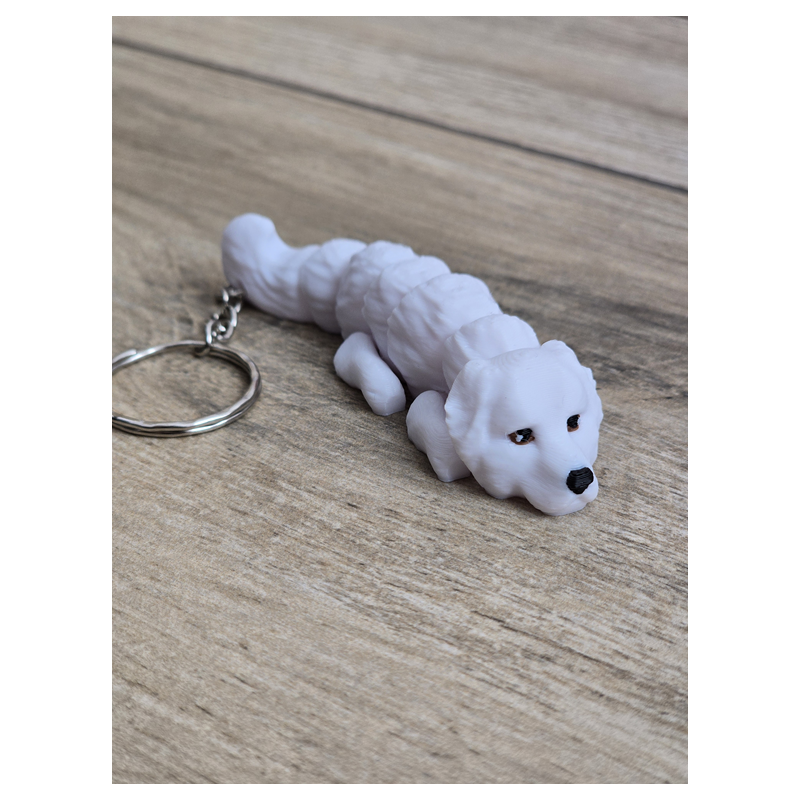 Breloczek Great Pyrenees 3d - Seria Psów Brelok Druk3d fidget Keychain