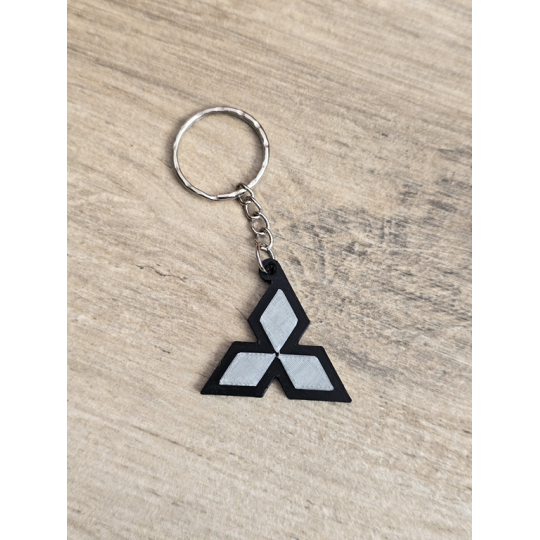 Breloczek Mitsubishi - Świeci w Nocy! 3d - Druk3d fidget Keychain mixGadzet