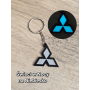 Breloczek Mitsubishi - Świeci w Nocy! 3d - Druk3d fidget Keychain mixGadzet