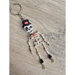 Breloczek stylowy szkielet – Brelok 3d - Druk3d fidget Keychain mixGadzet
