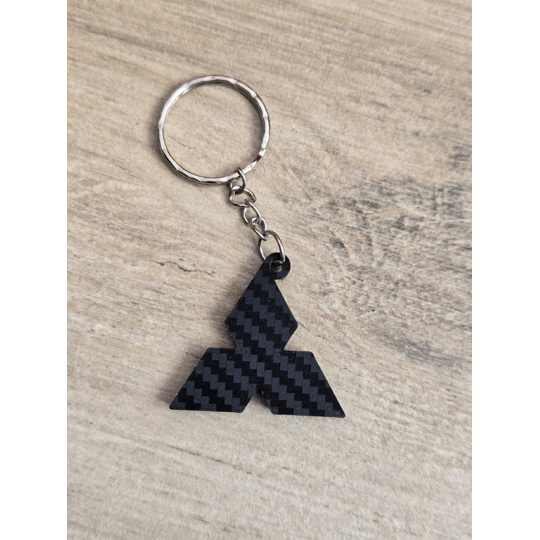 Breloczek Mitsubishi - Świeci w Nocy! 3d - Druk3d fidget Keychain mixGadzet