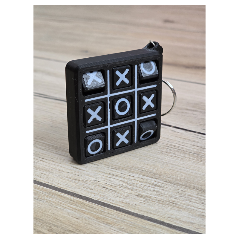 Brelok Gra Kółko i krzyżyk – Brelok 3d - Druk3d fidget Keychain mixGadzet