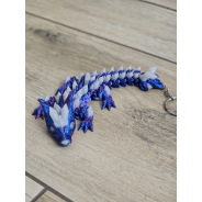 Świecący Keyspinner + Wolf DragonCrystal 16cm 2w1- 3D KeyRambit KeyFlipper