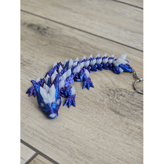 Świecący Keyspinner + Wolf DragonCrystal 16cm 2w1- 3D KeyRambit KeyFlipper