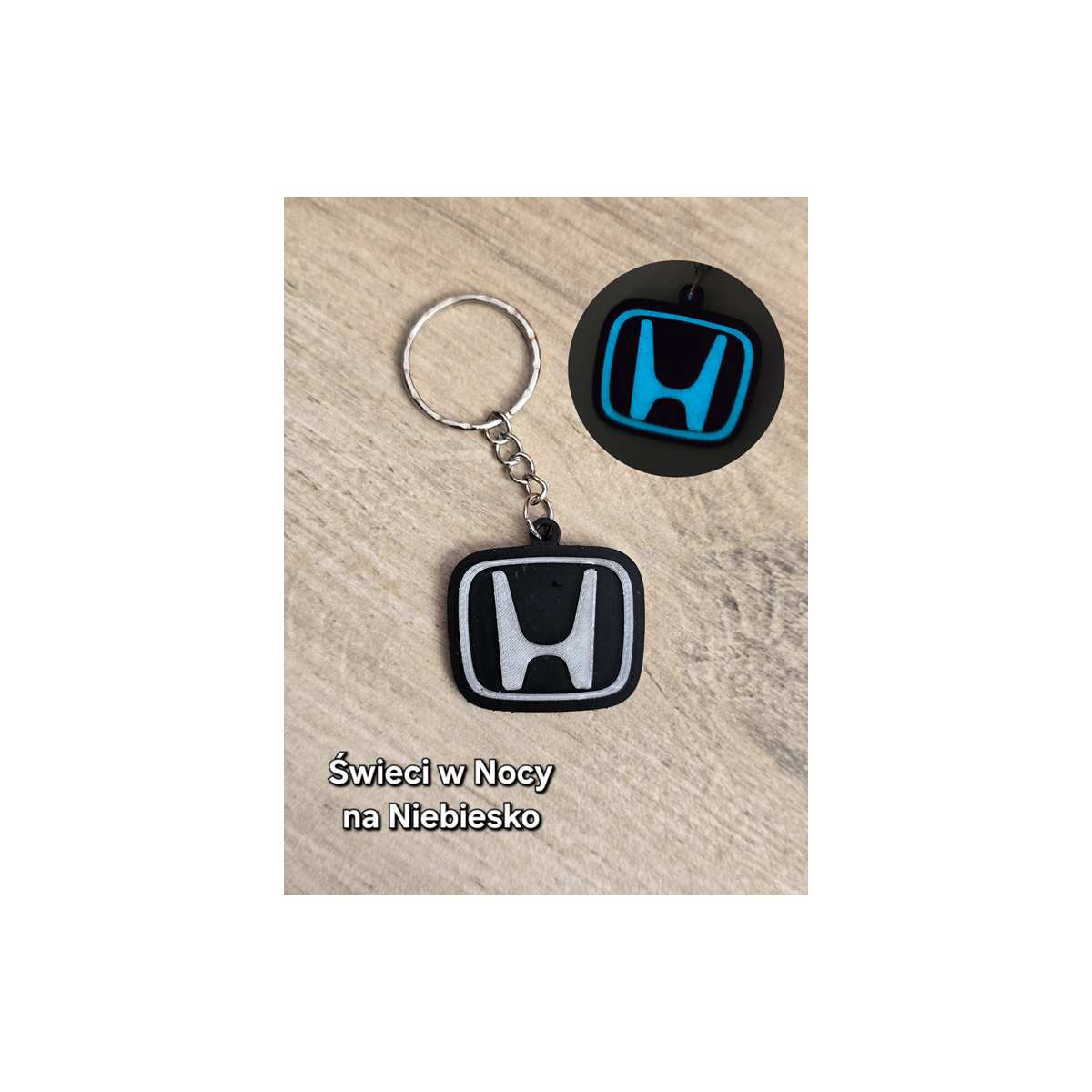 Breloczek Honda - Świeci w Nocy! 3d - Druk3d fidget Keychain mixGadzet