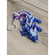 Świecący Keyspinner + Wolf DragonCrystal 16cm 2w1- 3D KeyRambit KeyFlipper