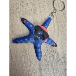 Breloczek Biker Starfish 3d - Brelok Druk3d fidget Keychain mixGadzet