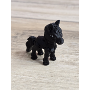 Mini figurka Konik Czarny 3d - Druk3d fidget mixGadzet