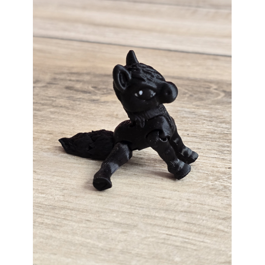 Mini figurka Konik Czarny 3d - Druk3d fidget mixGadzet