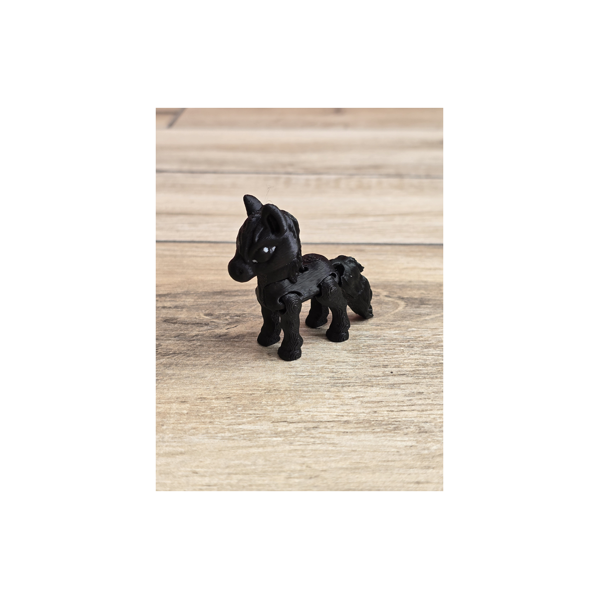 Mini figurka Konik Czarny 3d - Druk3d fidget mixGadzet
