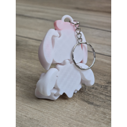 Breloczek Mrs Bunny Króliczek 3d - Brelok Druk3d fidget Keychain mixGadzet