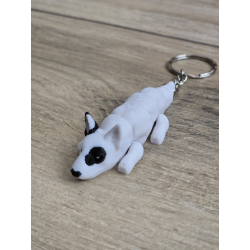 Breloczek Bull Terrier 3d - Seria Psów Brelok Druk3d fidget Keychain