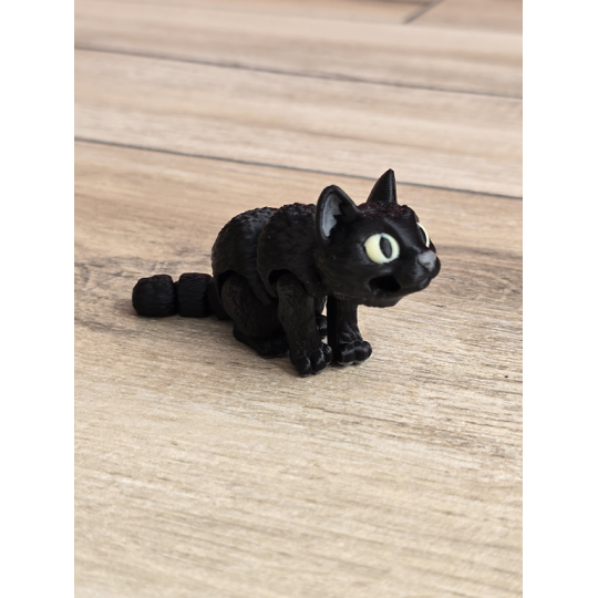 Mini figurka Czarnego Kota 3d - Druk3d fidget mixGadzet