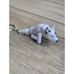 Breloczek Bull Terrier 3d - Seria Psów Brelok Druk3d fidget Keychain