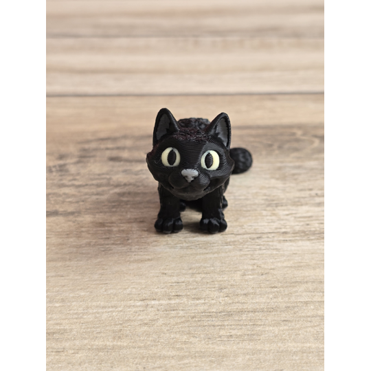 Mini figurka Czarnego Kota 3d - Druk3d fidget mixGadzet