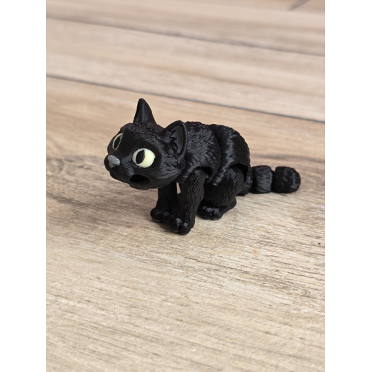 Mini figurka Czarnego Kota 3d - Druk3d fidget mixGadzet