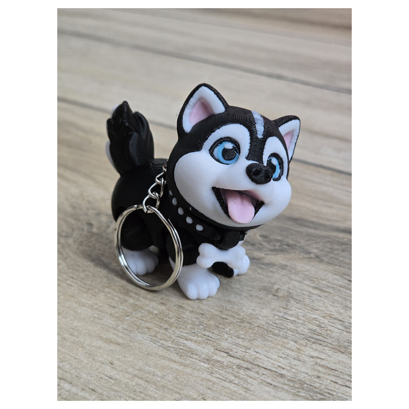 Breloczek Husky 3d - Piesek Dog Brelok Druk3d fidget Keychain mixGadzet