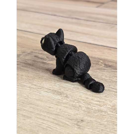 Mini figurka Czarnego Kota 3d - Druk3d fidget mixGadzet