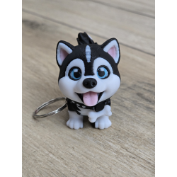 Breloczek Husky 3d - Piesek Dog Brelok Druk3d fidget Keychain mixGadzet