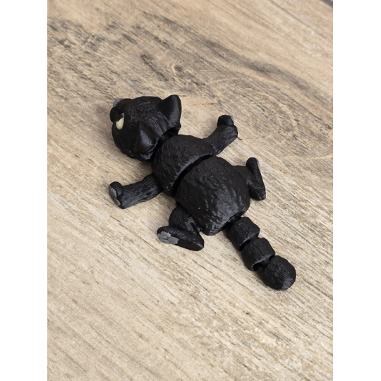 Mini figurka Czarnego Kota 3d - Druk3d fidget mixGadzet