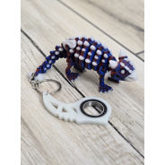 Świecący Keyspinner + Ankylozaur 2w1- KeyRambit KeyFlipper Druk3d Fidget