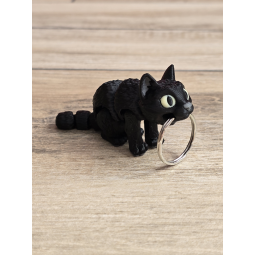 Breloczek Czarnego Kota 3d - Brelok Druk3d fidget Keychain mixGadzet