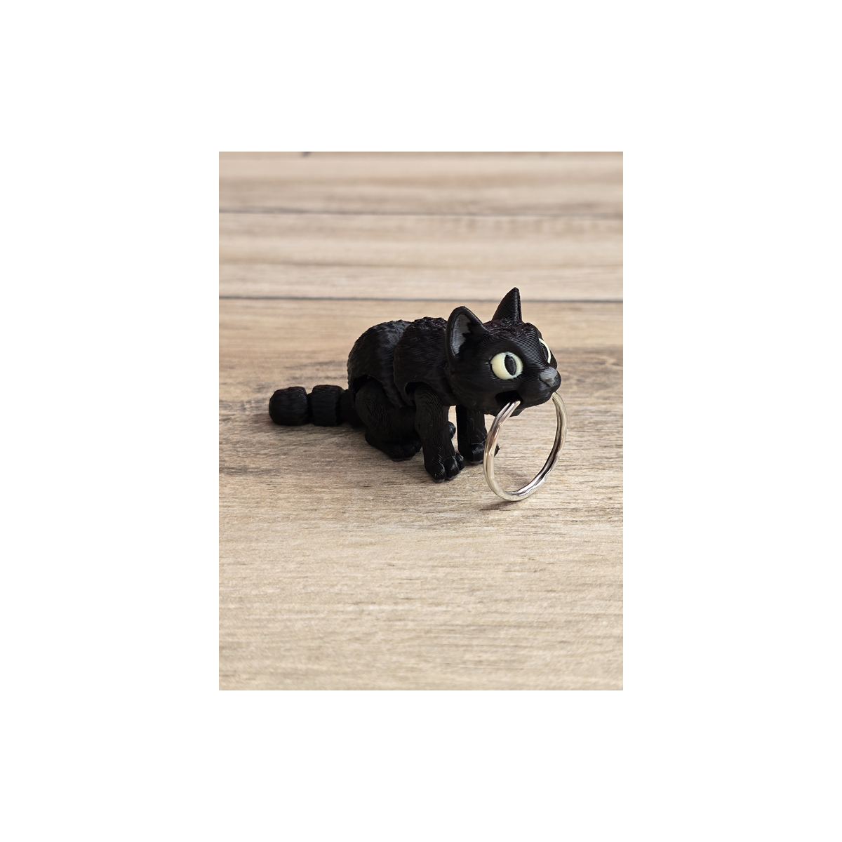 Breloczek Czarnego Kota 3d - Brelok Druk3d fidget Keychain mixGadzet