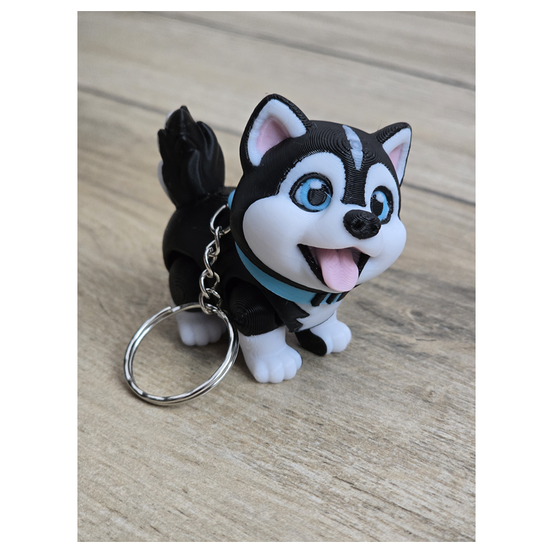 Breloczek Husky 3d - Piesek Dog Brelok Druk3d fidget Keychain mixGadzet