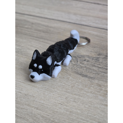 Breloczek Alaskan Malamute 3d - Seria Psów Brelok Druk3d fidget Keychain