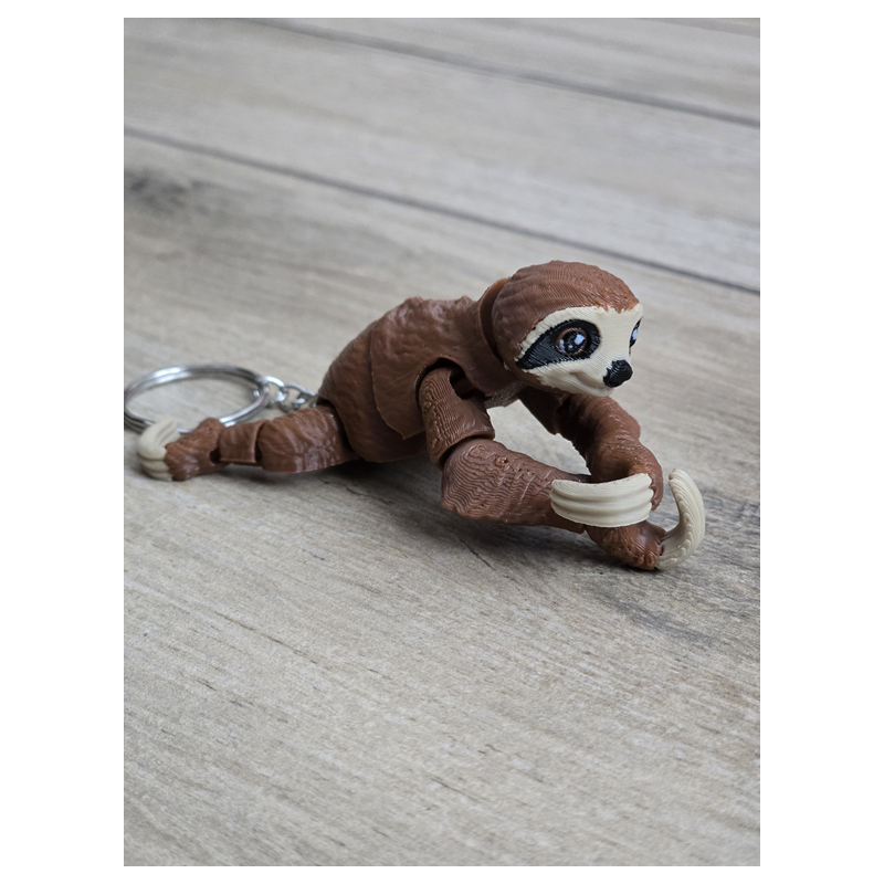 Breloczek Leniwiec 3d - Sloth Brelok Druk3d fidget Keychain