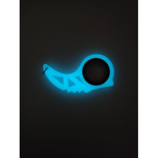 Świecący Keyspinner - Brelok Druk3d KeyRambit KeyFlipper fidget Keychain