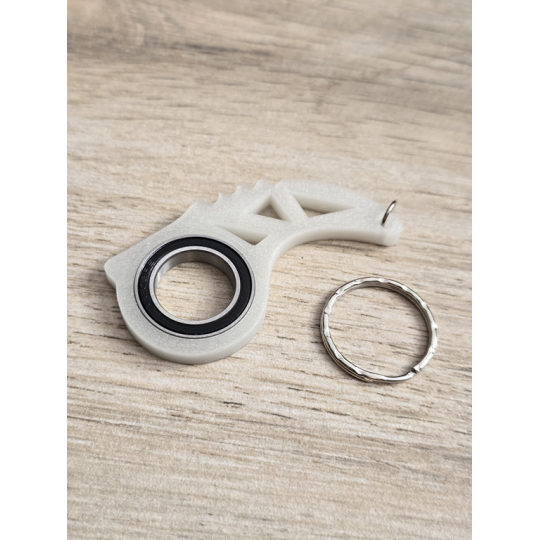 Świecący Keyspinner - Brelok Druk3d KeyRambit KeyFlipper fidget Keychain
