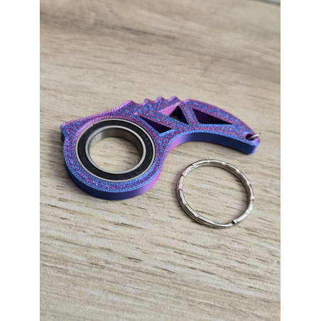 Keyspinner dwukolorowy - Brelok Druk3d KeyRambit KeyFlipper fidget Keychain