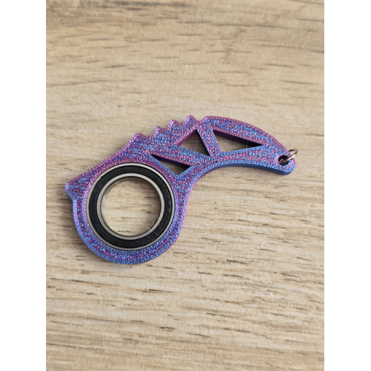 Keyspinner dwukolorowy - Brelok Druk3d KeyRambit KeyFlipper fidget Keychain